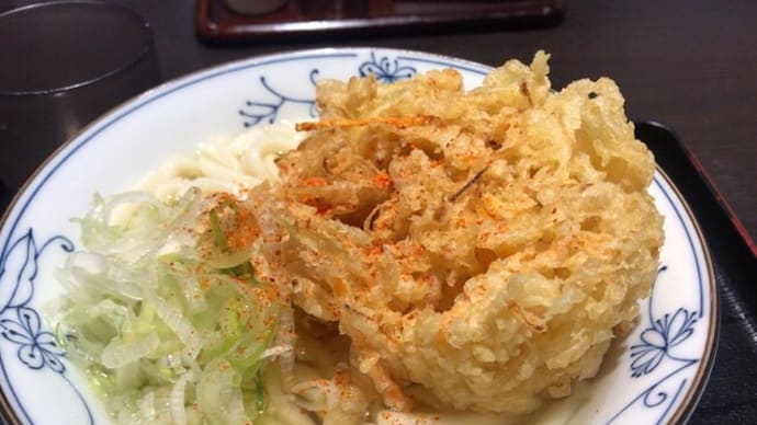 関西風かき揚げうどん -池袋 そばダイニング凛や-