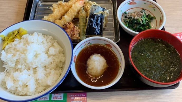 さん天で 海老天ぷら定食