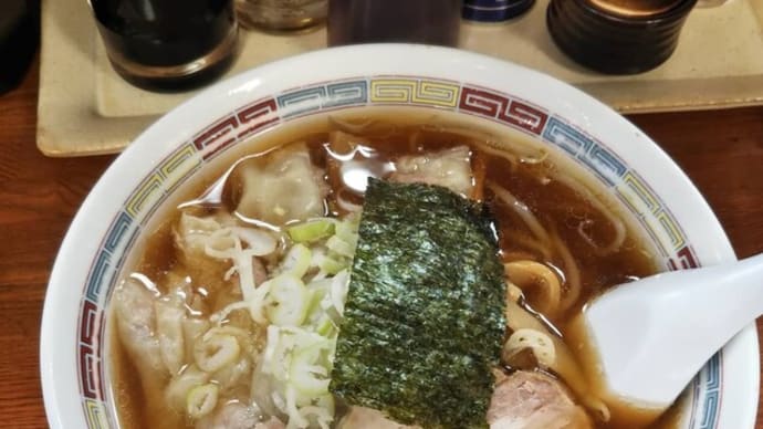 立川宝華らあめん 続けてワンタン麺 【20210809】