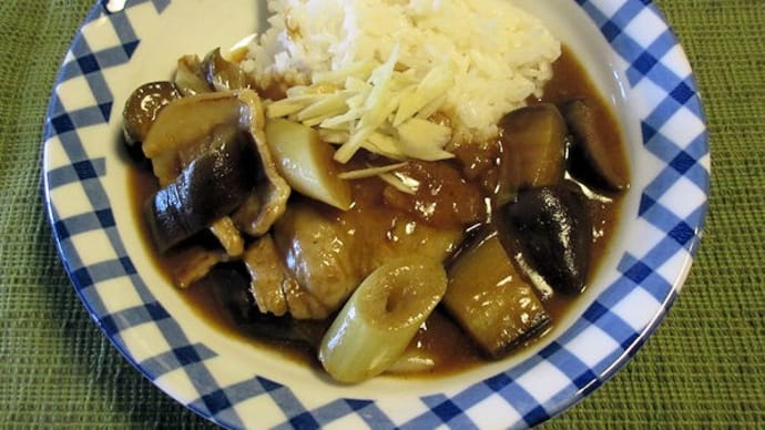 豚肉となすの梅かつおカレー　吉田愛