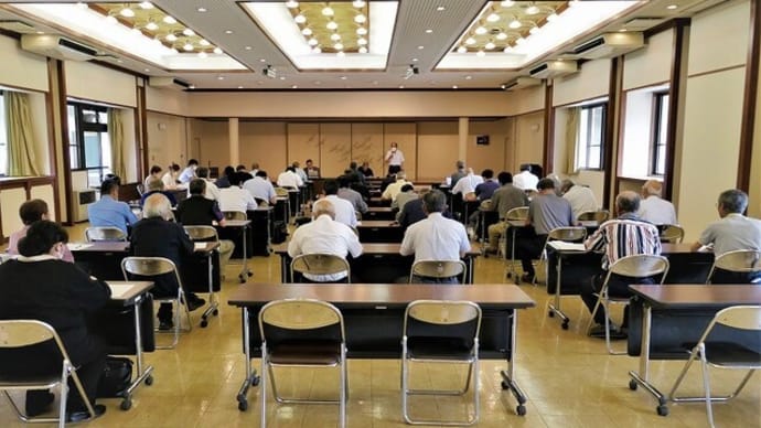 赤とんぼフェスティバル実行委員・区長合同会議&やまなみ荘運営委員会&長野県建設技術センター評議員会&雲根集落上空からの風景