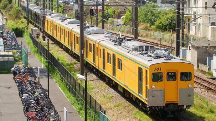 2023年4月21日 相鉄厚木線 海老名 701F4R+21809F4R 最終増備車