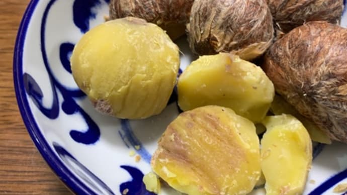 栗を塩茹でして、思い出を取り戻す