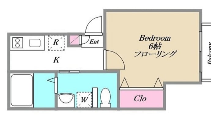 京急本線大森町駅梅屋敷駅1K21.94㎡バストイレ別独立洗面台の人気賃貸アパート 東京都大田区大森中1丁目 2018年12月築木造3階建て2階部部分