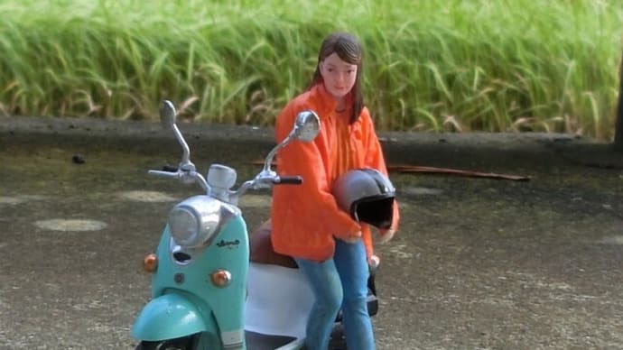 1/24タミヤキャンパスフレンズセット2　バイク女子完成！