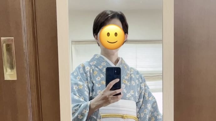 自作の着物 3 水仙