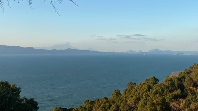 御立岬からの眺め　三県を望む