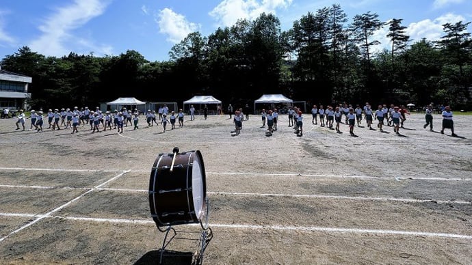 第46回小学校運動会の前半の模様&雲根集落上空からの風景