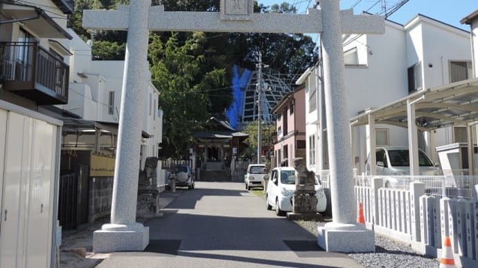 新宮神社の鳥居再建