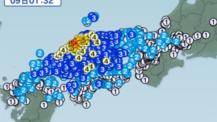 島根県での震度５強の地震ですが、やはり南海トラフが気になります。