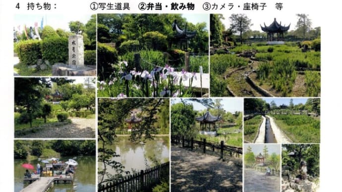 写生会「水月公園」案内資料をつくりました!