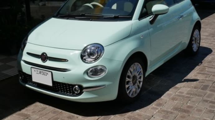 FIAT500ナビ電動格納ミラー施工