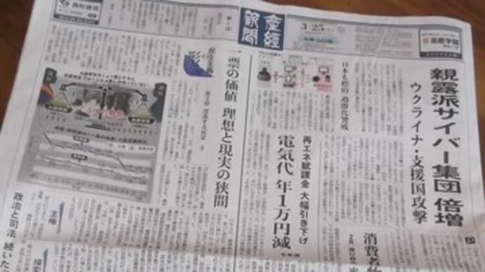 新聞のエッセー欄に掲載された!!