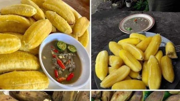 Saging at bagoongバナナとバゴーン