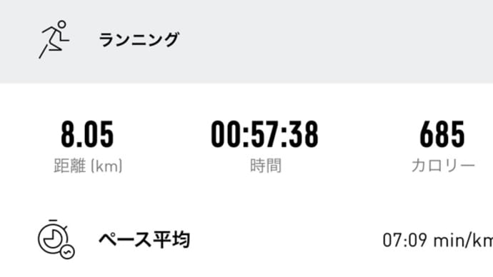 6/26汗だくの超スロージョグ8㎞(今度こそ…)