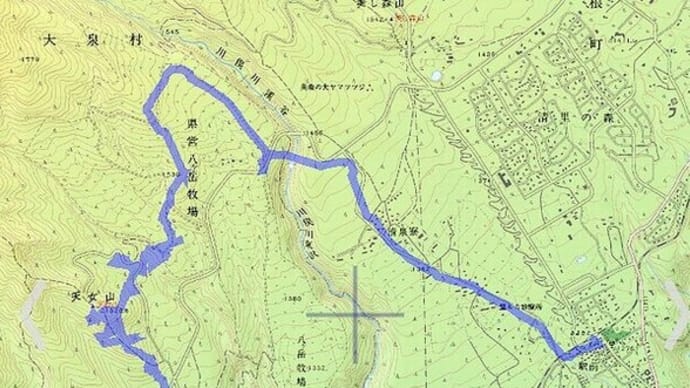 2023年 8月 3日(木)の「甲斐大泉駅→天女山→まきば公園・八ヶ岳牧場→清泉寮→清里駅」(1)