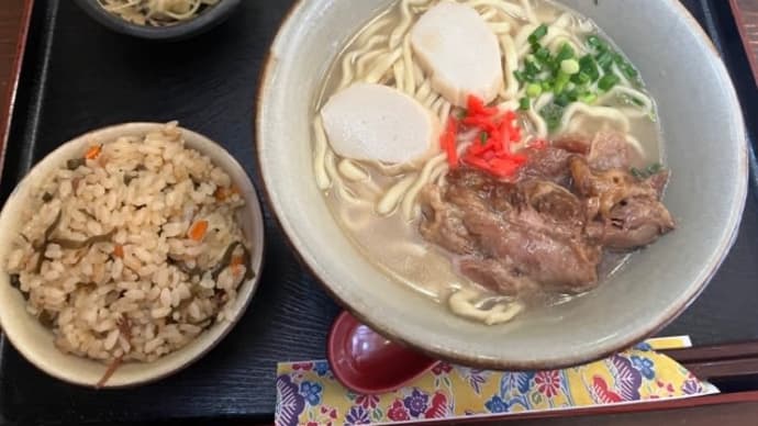ソーキそば定食@沖縄茶屋なんくる♪