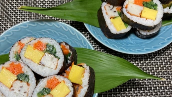 おらんだ巻きと厚焼でお手軽キンパ