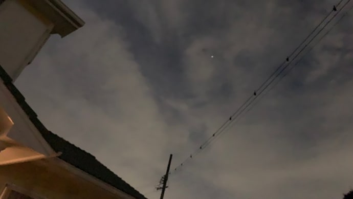 ISS(国際宇宙ステーション)を見ました(ももははさん)