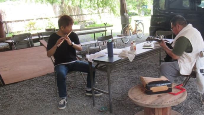 '22.07.24 篠笛の嶋田さんが来る、まったりとした昼下がり