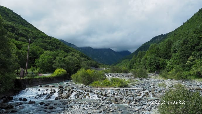 二股橋からの眺め(白馬村)