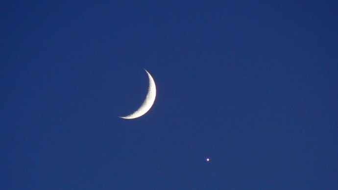 月と金星