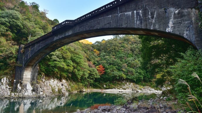 旧魚梁瀬森林鉄道を巡る「堀ヶ生橋と二股橋」
