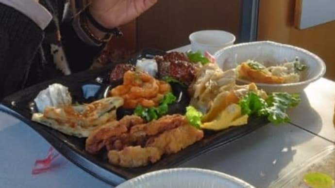 キャンパーでドライブして年越し蕎麦を作って食べる