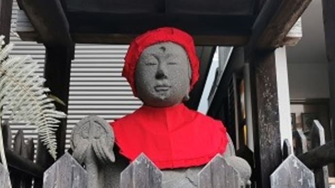地蔵尊にも新年挨拶を♪