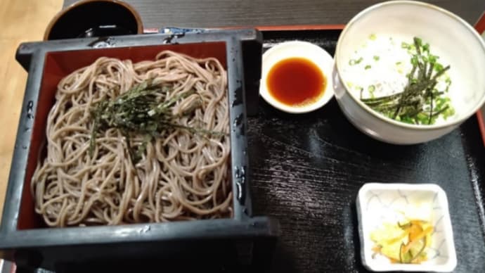 休日の昼食(蕎麦 木曾駒)