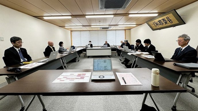 定例課長会議&やまなみ荘辞令交付式&上生坂上空からの風景