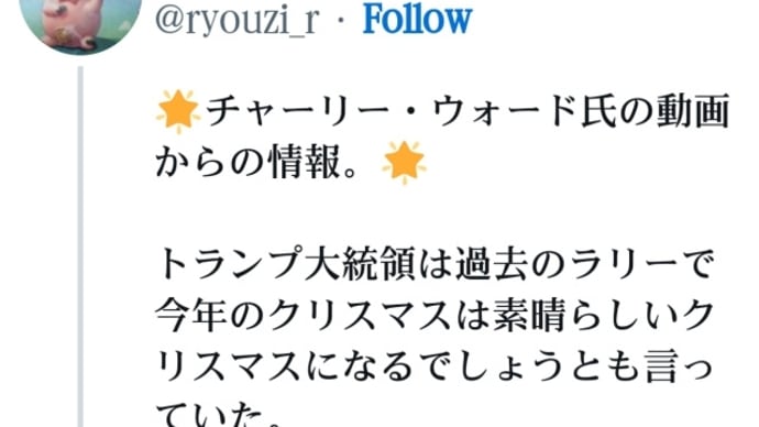 トランプ大統領は過去のラリーで今年2022年のクリスマスは素晴らしいクリスマスになるでしょうとも言っていた!たぶん今回のクリスマスまでには何かが起きて、皆さんが微笑むと思います!