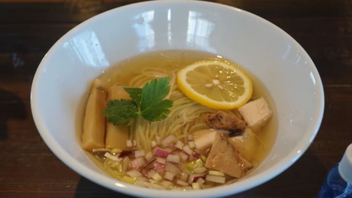 20143,144 鶏SOBA スプーンヌードル 冷やし煮干し「塩」と「醤油」@石川県中能登町 6月17日 "Simple is the best." 今年の夏の目玉!