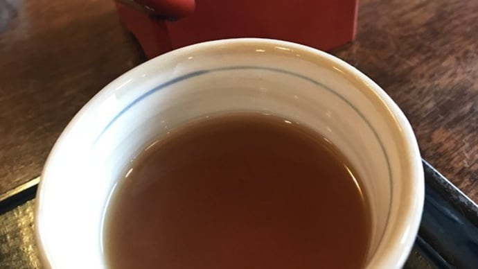 今日の蕎麦湯 草戸庵@福山市草戸町