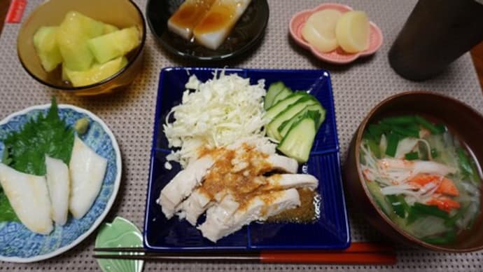 むね肉のピリ辛ごまだれ