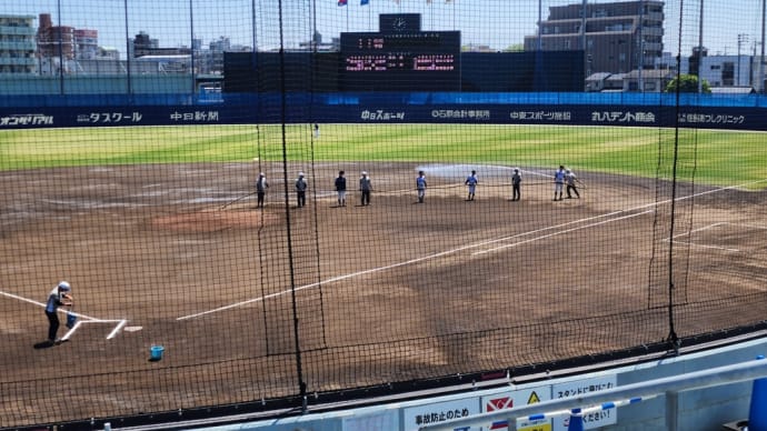 雨ニモマケズ風ニモマケズ暑さニモマケズ ナゴ球で連勝!