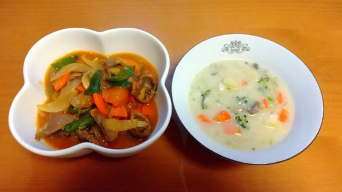 夕食と井筒ワインのコンコード