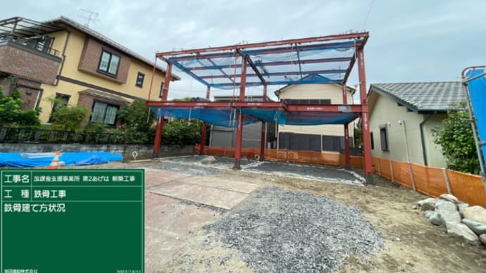 重量鉄骨の建物が建ち上がっていく「建て方工事」に立ち会いました!