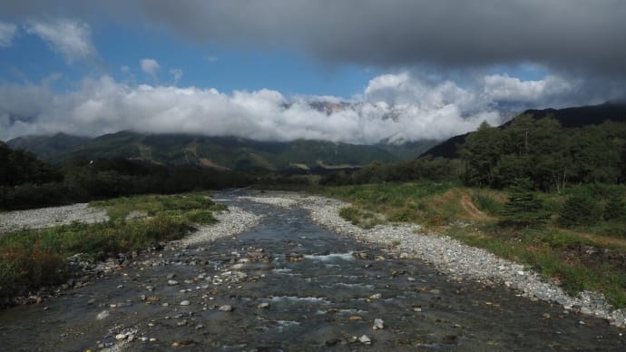 白馬 松川大橋からの風景