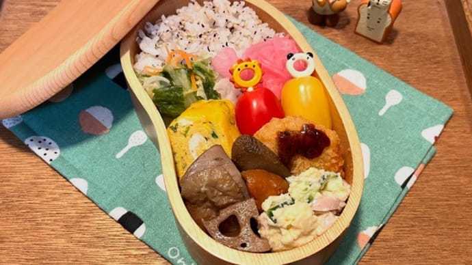 ゆかり梅もち麦ごはん弁当p(^_^)q
