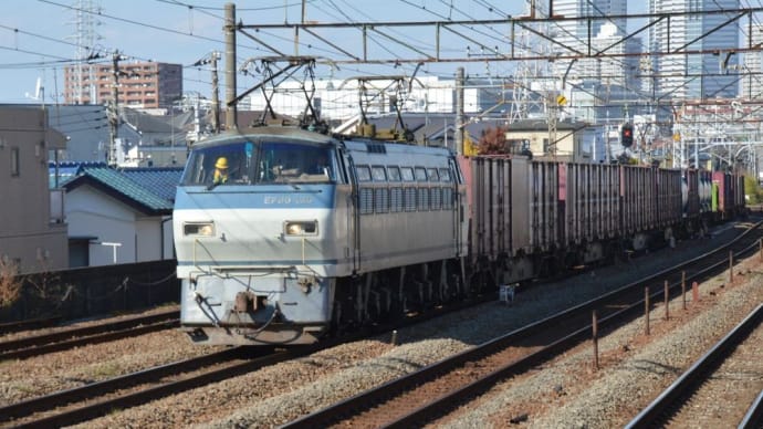 EF66-125牽引コンテナ貨物 【尻手駅:南武支線】2023.12.7