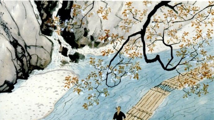 川合玉堂:春流