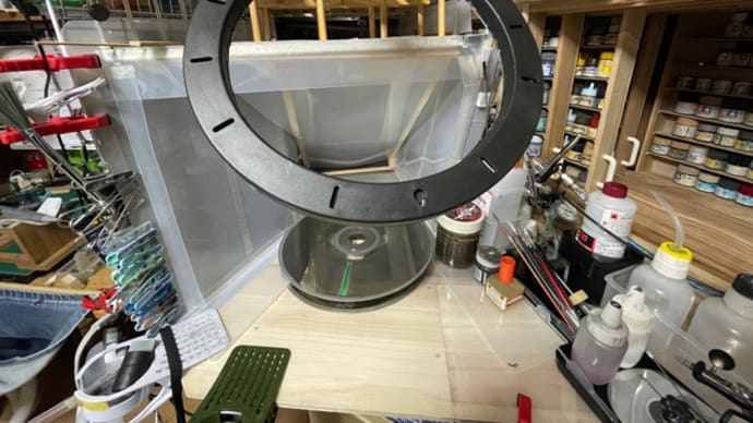 塗装ブース　照明器具交換