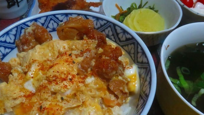 たまご丼 から揚げplus