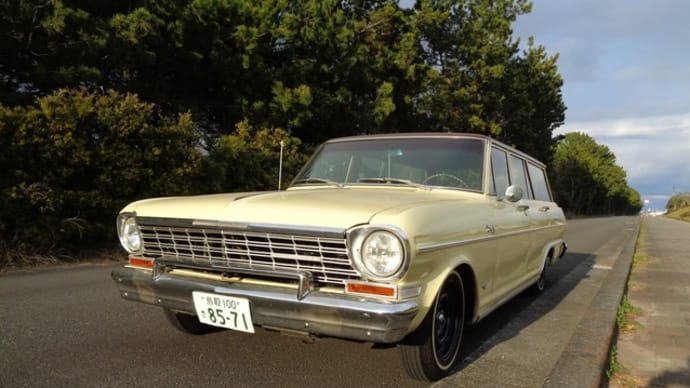 1964年 シェビーⅡ ノバワゴン 車検終了 テスト走行