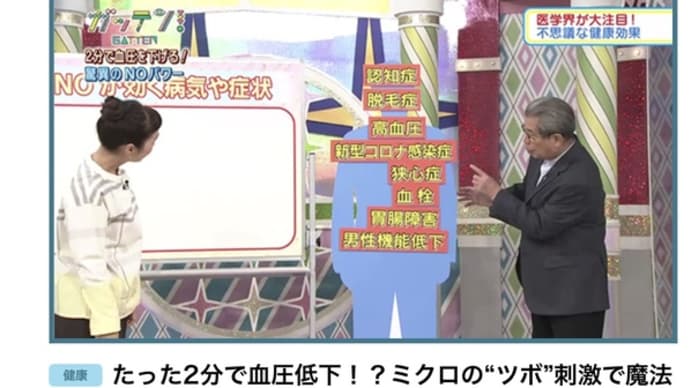 「ガッテン」たった2分ニギニギするだけで血圧が下がる⁉️やってみたら⤵️