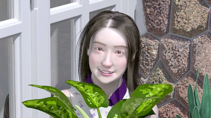 観葉植物の3DCG