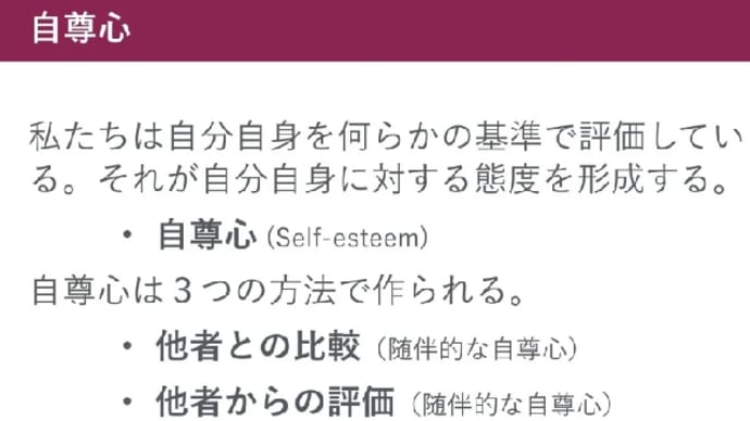 顕在的自尊心(外面)と潜在的自尊心(内面)
