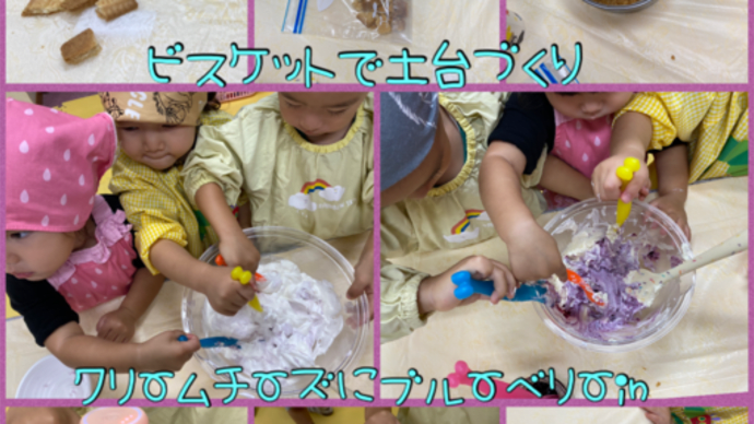 ブルーベリーチーズケーキ作りました。
