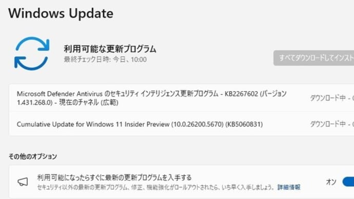 Windows 11 Dev チャンネルに 累積更新 (KB5060831) が配信され、このアップデートでバージョン 25H2 になりました。